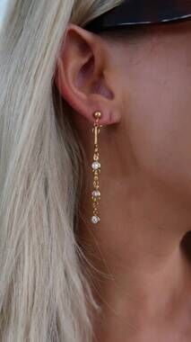 NEW CHANSUTTPEARLS the vivian drop earrings in gold